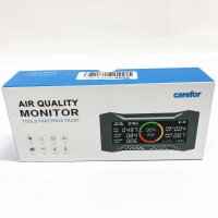 Therm La Mode Luftqualität Messgerät, CO2 Messgerät raumluft mit TVOC PM2.5 PM10 AQI HCHO Temp. Feuchtigkeit, Schadstoff Messgerät Raumluft mit NDIR-Sensor Kohlendioxidmonitor, Air Quality Monitor