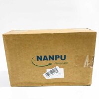 NANPU 1/4 "BSP compressed air filter regulator lubricant (FRL), zinclegation, 5 micrometer brass filter element, 0-10 bar manometer, quick-change container, manual emptying, metal holder