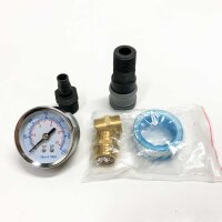 NANPU 1/2 “BSP double air filter, air pressure regulator Combo - semi -automatic drainage, 5 μm brass element, poly bowl, 10 bar