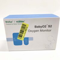Babyphone baby monitor, Wellue Baby O2 S2 Heart rate and oxygen monitor with base station, body movement with alarm, PDF or CSV report for babies and children