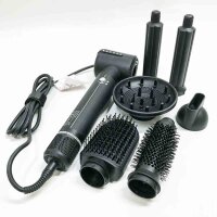 Air Styler 7 in 1 Hair Dryer Brush Set Warmluftbürste Haarstyler, 110000 RPM Ionen Haartrockner mit Föhn, Links Rechts Lockenstab, Rundbürstenföhn, Thermal Brush, Haarglätter Bürste, 3 Temperatur&Wind