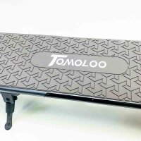 TOMOLOO L1 Pro Elektroroller für Erwachsene, Electric Scooter Faltbarer aus Luftfahrtaluminium, Max Belastung 100kg, 8,5-Zoll-Vollgummireifen, Doppeltes Bremssystem, Schwarz