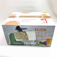 Entsafter Slow Juicer, Fezen Entsafter mit Breitem Einfüllschacht, Entsafter Gemüse und Obst, Saftpresse Elektrisch Leicht Zu Reinigen, Ruhiger Motor & Umkehrfunktion,  (Grün)