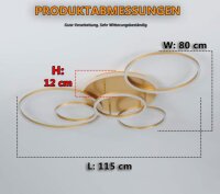 Dimmbare LED-Deckenleuchte mit Fernbedienung,...