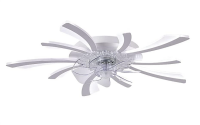 Becailyer Modern Ceiling Fan with Lights 52W Dimmable...