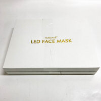 Red light lamp LED mask face, silicone red light therapy face, 660nm red light lamp & 850nm infrared lamp face, 222 chips red light therapy mask for face skin rejuvenation anti-aging