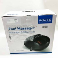 Renpho Fußmassagegerät mit leistungsstärkster Heizfunktion, elektrische Shiatsu-Fußmassage mit Fernbedienung, 6 Arten von Massagemethoden und Luftkompressionsfunktion