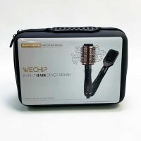 WeChip Warmluftbürste Haartrockner Negative Ionen Föhnbürste Keramik Rundbürstenföhn Heißluftbürste für Trocknen Volumisieren Glätten Kopfhautmassage, 2 Aufsätze für 4 Funktionen