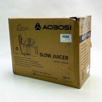 Entsafter AOBOSI-Slow juicer mit 2 Geschwindigkeitsstufen-Entsafter gemüse und obst mit 8 stufiger Schnecke-Saftpresse mit Reinigungsbürste&2 Bechern-Obstpresse mit Reversierfunktion
