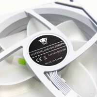 TZMRIT Interstellar-V2 Uni Fan Weiß, Infinity Lüfter 120mm, Rgb Lüfter 120mm, PWM ARGB Lüfter 120mm, Triple Pack