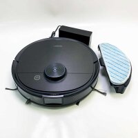 ECOVACS DEEBOT T9 AIVI robot vacuum cleaner with wiping function (3000Pa AIVI people/obstacle avoidance, tangle-free AeroForce® Multi-Surface rubber double brush, OZMO Pro)