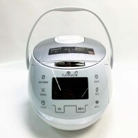 Yum Asia Sakura Rice Cooker with Ceramic Bowl and Advanced Fuzzy Logic (8 Cups, 1.5 Liters), 6 Rice Cooking Functions, 6 Multicooker Functions, Motouch LED Display, 220-240V EU