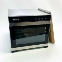 Vita5 Dörrgerät mit 7 Edelstahlschalen – Dörrgerät für Obst und Gemüse, 24-Stunden-Timer – Dörrgerät, einstellbare Temperatur 35–75 °C – 650 W Dörrgerät aus Edelstahl für Zuhause