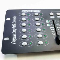 UKing DMX Controller, 192 Kanäle DMX512 Controller Konsole 240 Szenen für MINI DMX-Controller DMX-Lichtpult Party DJ Disco Moving Head Licht Bühnen Lampe Operator Ausrüstung (Schwarz)