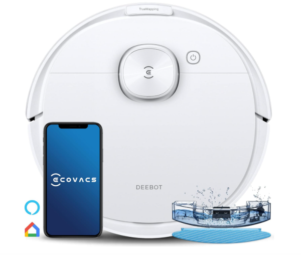 ECOVACS DEEBOT N8 (with signs of wear) robot vacuum cleaner with wiping function 2300Pa (precise dToF laser navigation, carpet detection, individual room cleaning plans, mapping of several floors) for animal hair, carpet, hard floor