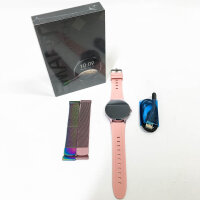 Smartwatch Damen Herren, BOCLOUD Smart Watch für iPhone Android Handy, IP68 Wasserdichte Smartwatch mit Blutsauerstoff/Herzfrequenz/Schlafüberwachung, 1.45Rechteckig Fitness Tracker mit 20 Sportmodi, PINK