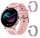 BOCLOUD Smart Watch PINK for Women Men, IP68 Waterproof Smartwatch with Blood Oxygen, Heart Rate, Sleep Monitoring, 1.45 Rectangular Fitness Tracker, 20 Sports Modes