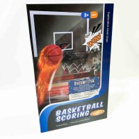 Indoor Basketball Hoop with Electronic Scorekeeper, Mini Basketball Hoop with 3 Balls, Shatterproof Sturdy Backboard, Over the Door Basketball Hoop