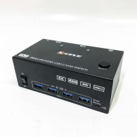 KC-KVM203DH 8K 30Hz USB3.0 DP+DP+HDMI Dreifachmonitor-KVM-Switch