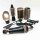 Hair styler warm air brush set 4 in 1, 1000W round brush hairdryer with hair dryer, warm air curling brush, hot air brush, hair straightener brush, straightening brush, suitable for all hair types