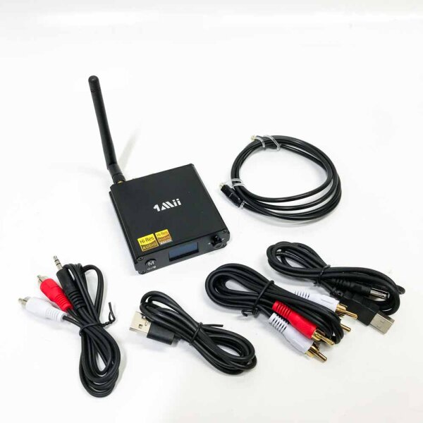 1Mii Bluetooth-Adapter für Stereo-Receiver mit LDAC, Bluetooth 5.1 Hi-Res-Audio-Receiver für Lautsprecher mit audiophilem DAC/AptX HD/Low Latency/AAC, optischen/RCA-Ausgängen, USB-Eingang - DS220