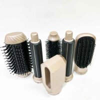 UKLISS Airstyler Hairstyler 6 in 1, Rundbürstenföhn Warmluftbürste,Haarstyler mit Automatischer Lockenstab,Glättbürste, Glätten, Locken und Föhnen Sie Trockenes Haar Ionen-Technologie