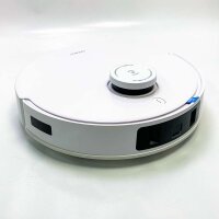 ECOVACS DEEBOT T20e Omni (ARTIKEL HAT VERSCHIEDENE ARTEN VON GEBRAUCHSSPUREN) 6000Pa Saugroboter mit Wischfunktion, 9mm Mopp-Hebesystem, Heißluft-Trocknung, Selbstentleerend, Rotierende Wischpads, 3D-Hinderniserkennung, 4L Wassertank,YIKO/Alexa/APP