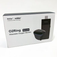 O2 Ring Remote Kit Oximeter Finger Sauerstoff mit Wi-Fi Stick, Ring Tragbarer Schlafmonitor, Sauerstoffsättigung Messgerät Finger mit Bluetooth APP, Echtzeit-Fernverfolgung von O2 und Puls