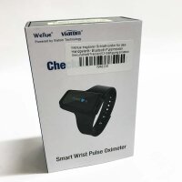 Wellue tragbarer Schlafmonitor für das Handgelenk - Bluetooth Pulsmesser Gesundheit Tracker|O2-Sättigungsniveau und Herzfrequenz über Nacht, Intelligente Vibration mit kostenloser APP & PC-Bericht