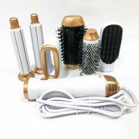 UKLISS 6 in 1 Air Styler, 2023 New Air Hairstyler with Hot Air Brush, Hair Dryer, Left Right Curling Iron, Massage Hot Air Brush, Hair Straightener Brush, Air Styler Suitable for All Hair Types