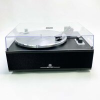 ANGELS HORN Bluetooth vinyl record player | 2-speed HiFi record player with integrated speakers | Includes phono preamp and AT-3600L magnetic cartridge | Classic black edition
