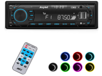 Autoradio Bluetooth 5.0,FM/AM 7 Farben Autoradio mit...