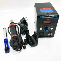 Hot air rework station Toolour soldering station with 100-500°C hot air gun temperature and air speed control desoldering station tool