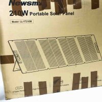 Solar panel 210W, foldable solar panel for portable power station with MC-4 6-in-1 adapter cable, monocrystalline solar modules for outdoor garden balcony caravan camping