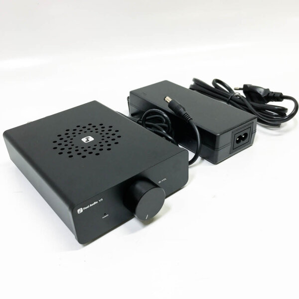 Fosi Audio V3 Audioverstärker, 32 V,  300 W x 2 TPA3255 Mini-HiFi-Stereoverstärker, austauschbarer Operationsverstärker, innovatives Wärmeableitungsdesign, Leistungsverstärker der Klasse D, für Heimkino