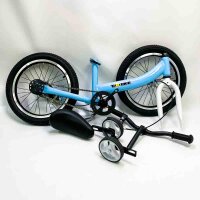 TRYBIKE 2-in-1-Fahrrad (mit leichten Gebrauchsspuren), Funktion für doppelte Nutzung, Fahrrad für Kinder, praktisch für Kinder von 1 bis 7 Jahren, 12,14,16 Sekunden mit Freilauf, Pedal, Einstiegstheorie