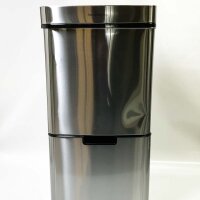 Les collectors Sensor trash can Brushed stainless steel...