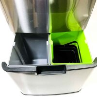 Les collectors Sensor trash can Brushed stainless steel...