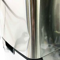 Les collectors Sensor trash can Brushed stainless steel N°1012, capacity 69L, 3 compartments (47+11+11L), automatic top opening, infrared detection system, quiet closure, design