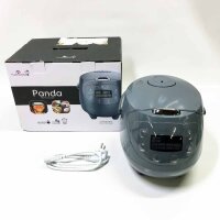 Yum Asia Panda Mini Rice Cooker with Ninja Ceramic Bowl and Advanced Fuzzy Logic (3.5 Cups, 0.63 Liters) 4 Rice Functions, 4 Multicooker Functions, 220-240V (Cobalt Grey)