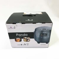 Yum Asia Panda Mini-Reiskocher mit Ninja-Keramikschüssel und Advanced Fuzzy Logic (3,5 Tassen, 0,63 Liter) 4 Reisfunktionen, 4 Multicooker-Funktion, 220–240V (Cobalt Grey)