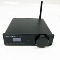 Fosi Audio DA2120A HiFi DAC Verstärker, 2.1CH CS8422 aptX-HD Stereo HiFi-Verstärker Bluetooth 5.0, 24Bit 192kHz 100W Klass-D 50W x 2 Amplifier für Lautsprecher & Subwoofer, inkl. Fernbedienung