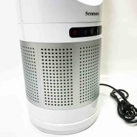 Senmeo Ceramic Fan Heater 1200W Low Consumption Electric Heater with Air Purification 80° Oscillating 11 Modes Double Protection 8 Hour Timer Electric Radiator for Bedroom