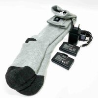 BARCHI HEAT Heating Socks for Men and Women, Rechargeable Electric Heating Socks, Winter Foot Warmer, Suitable for Skiing, Cycling, Fishing, Hunting, etc., Size S