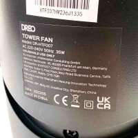 Dreo Nomad One Tower Fan with Remote Control, Speed ​​7.3m/s, Quiet Cooling Fan, 90° Oscillating with 4 Speeds, 4 Modes, 8 Hour Timer, Pedestal Fans