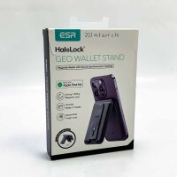 ESR HaloLock Geo Wallet Stand Compatible with MagSafe Wallet with Find My Functionality, Wallet Tracker with Adjustable Stand, for iPhone 15/15 Plus/15 Pro/15 Pro Max and 14/13/12 Series, Black