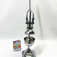 Moongiantgo Professional Manual Citrus Juicer 0.4-0.6L (without box) High Quality Lever Juicer Made of 304 Stainless Steel for Pressing Pomegranates, Oranges and Lemons - Strong, Durable and Corrosion Resistant
