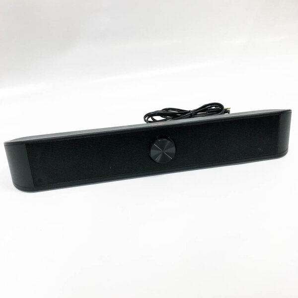 Redragon GS560 Adiemus RGB Desktop-Soundbar, 2.0-Kanal-Computerlautsprecher mit dynamischer Lichtleiste Audio-Light-Sync/Display, Touch-Control-Hintergrundbeleuchtung mit Lautstärkeregler, USB Kable
