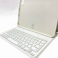 ESR Ascend Tastatur Hülle Lite, iPad Tastaturhülle kompatibel mit iPad Pro 11/iPad Air 5/4, magnetische abnehmbare Hülle, verstellbarer Hoch-/Querformatmodus, leicht und tragbar, federnde Tasten, Weiß