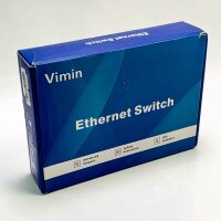 VIMIN VM-FS1620P 18 port Fast Ethernet PoE+ switch with 2 Gigabit uplink ports, 16 port 10/100Mbps PoE network switch unmanaged supports IEEE802.3af/at, range extension to 250m, VLAN, 250W PoE budget